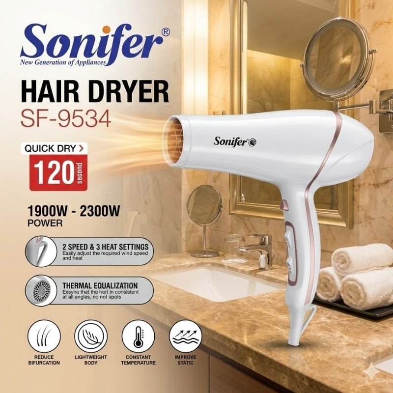 سشوار Sonifer التصميم العام